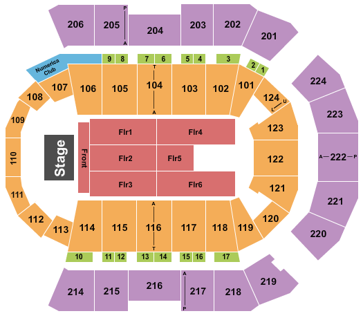 Spokane Arena Halestorm Seating Chart